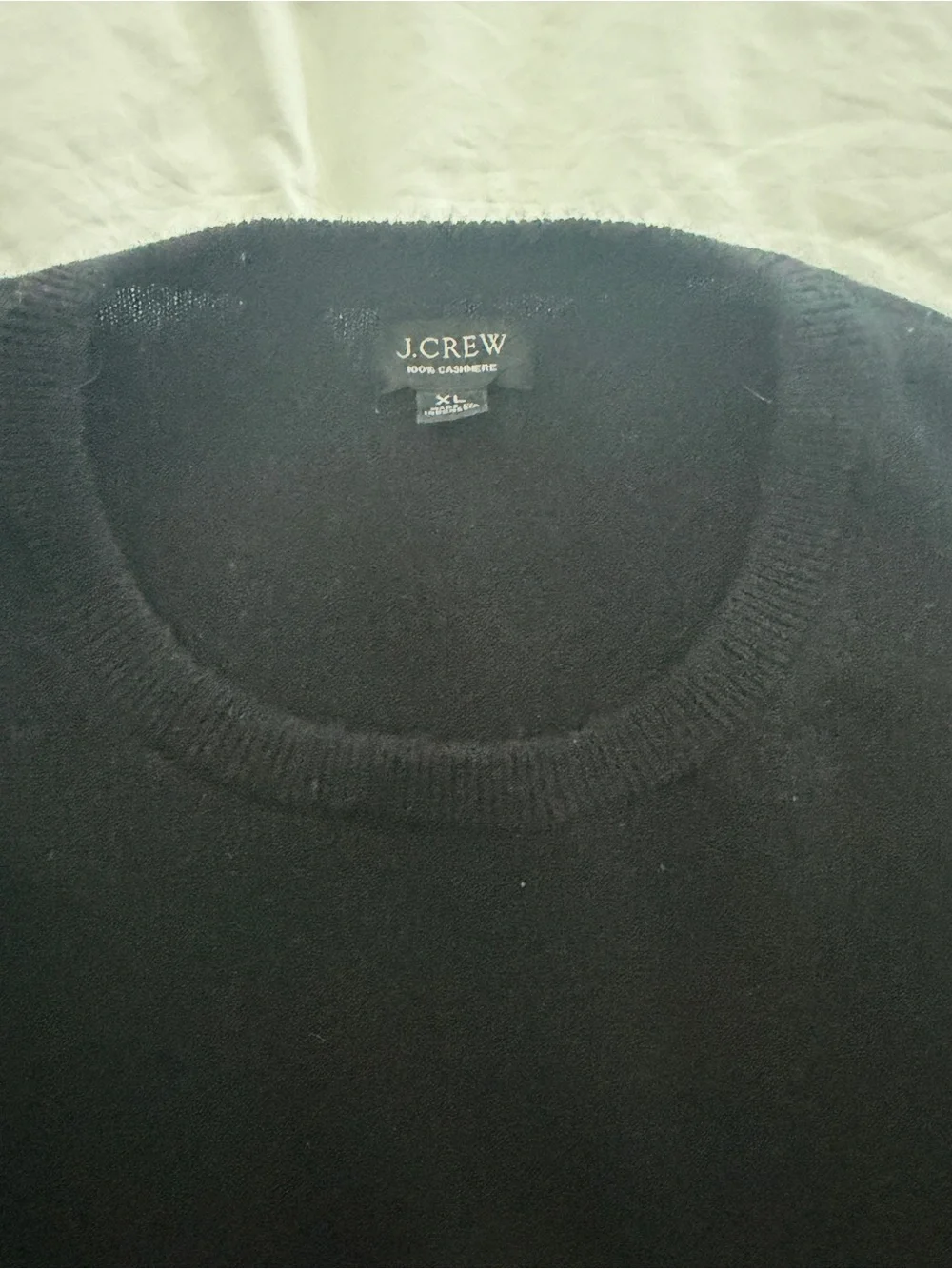 J. Crew Men’s Cashmere Crewneck Sweater - Black
